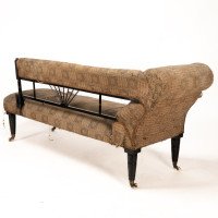 H. W. Batley Attributed, an Anglo-Japanese Ebonised Chaise Lounge or Day Bed - Thumbnail 13