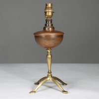 W. A. S. Benson, Arts & Crafts Four-Leg Table Lamp Converted to Electricity - Thumbnail 2