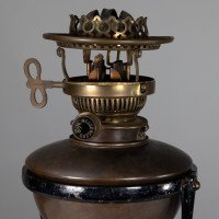 W. A. S. Benson, Cast Iron Four-Leg Table Oil Lamp - Thumbnail 7