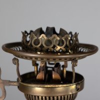 W. A. S. Benson, Cast Iron Four-Leg Table Oil Lamp - Thumbnail 8