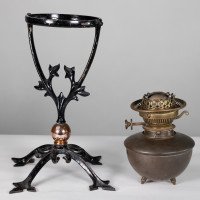 W. A. S. Benson, Cast Iron Four-Leg Table Oil Lamp - Thumbnail 17