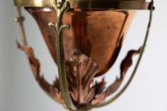 W. A. S. Benson. An Arts & Crafts Copper and Brass Telescopic Standard Oil Lamp - Thumbnail 8