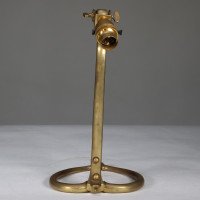 W. A. S. Benson Brass Table Lamp with Heart-Shaped Base - Thumbnail 3