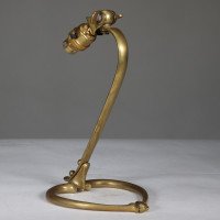 W. A. S. Benson Brass Table Lamp with Heart-Shaped Base - Thumbnail 6