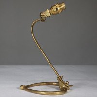 W. A. S. Benson Brass Table Lamp with Heart-Shaped Base - Thumbnail 9