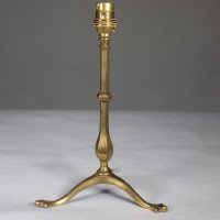 W. A. S. Benson. An Arts & Crafts Brass Three-Leg Table Lamp - Thumbnail 2