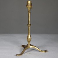 W. A. S. Benson. An Arts & Crafts Brass Three-Leg Table Lamp - Thumbnail 3