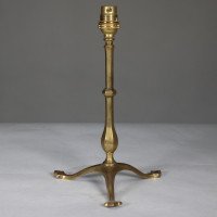 W. A. S. Benson. An Arts & Crafts Brass Three-Leg Table Lamp - Thumbnail 4
