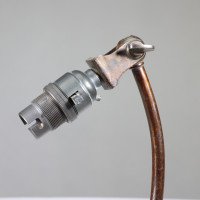 W. A. S. Benson, Arts & Crafts Brass Swan Table Light with Heart-Shaped Base - Thumbnail 8