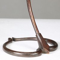 W. A. S. Benson, Arts & Crafts Brass Swan Table Light with Heart-Shaped Base - Thumbnail 10