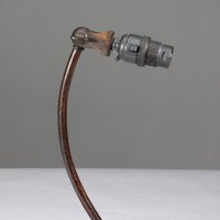 W. A. S. Benson, Arts & Crafts Brass Swan Table Light with Heart-Shaped Base - Thumbnail 9