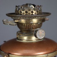W. A. S. Benson, Copper and Brass Table Oil Lamp with Removable Font - Thumbnail 6