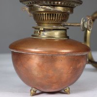 W. A. S. Benson, Copper and Brass Table Oil Lamp with Removable Font - Thumbnail 10