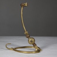 W. A. S. Benson. Pair of Arts & Crafts Brass Table Lamps with Heart Shaped Bases - Thumbnail 7