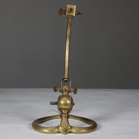 W. A. S. Benson. Pair of Arts & Crafts Brass Table Lamps with Heart Shaped Bases - Thumbnail 9