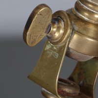 W. A. S. Benson. Pair of Arts & Crafts Brass Table Lamps with Heart Shaped Bases - Thumbnail 12