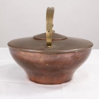 W. A. S. Benson, Arts & Crafts Copper and Brass Kettle with Hoop Handle - Thumbnail 6