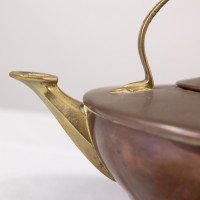 W. A. S. Benson, Arts & Crafts Copper and Brass Kettle with Hoop Handle - Thumbnail 13