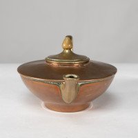 W. A. S. Benson, Small Arts & Crafts Copper and Brass Teapot - Thumbnail 5