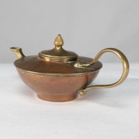 W. A. S. Benson, Small Arts & Crafts Copper and Brass Teapot - Thumbnail 8