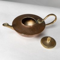 W. A. S. Benson, Small Arts & Crafts Copper and Brass Teapot - Thumbnail 14