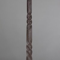 Arts & Crafts Pair of Hand Wrought and Twisted Iron Table Lamps (c.1900) - Thumbnail 9