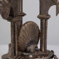 Elkington. Exhibition Quality Aesthetic Movement Silver Plated Oil Lamp. - Thumbnail 14