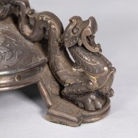 Elkington. Exhibition Quality Aesthetic Movement Silver Plated Oil Lamp. - Thumbnail 17