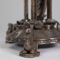 Elkington. Exhibition Quality Aesthetic Movement Silver Plated Oil Lamp. - Thumbnail 16
