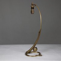 WAS Benson. An original pair of Brass Swan Table Lights. - Thumbnail 8