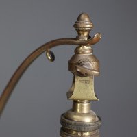 WAS Benson. An original pair of Brass Swan Table Lights. - Thumbnail 9