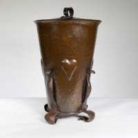 An Arts & Crafts Brass Coal Bucket - Thumbnail 2