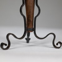 Arts & Crafts Copper & Hand Wrought Iron Conical Flower Vase - Thumbnail 12