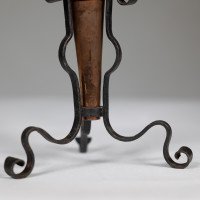 Arts & Crafts Copper & Hand Wrought Iron Conical Flower Vase - Thumbnail 13