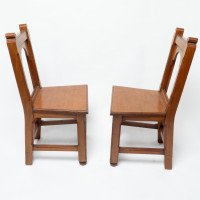 Bruce Talbert Attributed, a Pair of Gothic Revival Walnut Hall Chairs - Thumbnail 3