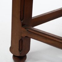 Bruce Talbert Attributed, a Pair of Gothic Revival Walnut Hall Chairs - Thumbnail 18