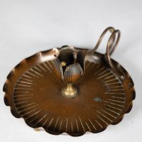 Carl Deffner. Germany. Arts & Crafts Copper Chamber Stick Candle Holder - Thumbnail 10
