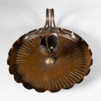 Carl Deffner. Germany. Arts & Crafts Copper Chamber Stick Candle Holder - Thumbnail 11