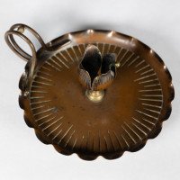 Carl Deffner. Germany. Arts & Crafts Copper Chamber Stick Candle Holder - Thumbnail 12