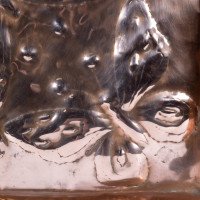 Arts & Crafts Copper Tray with Repousse Butterfly Decoration - Thumbnail 7