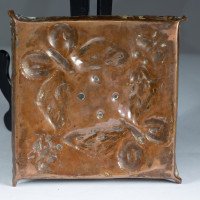 Arts & Crafts Copper Tray with Repousse Butterfly Decoration - Thumbnail 11