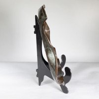 An Arts & Crafts Copper Tray Decorated with Swimming Fishes & Folded Wavy Edges - Thumbnail 4