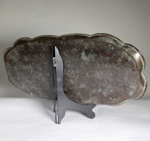 An Arts & Crafts Copper Tray Decorated with Swimming Fishes & Folded Wavy Edges - Thumbnail 12