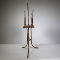 Townshends. Birmingham Brassfounders. An Arts & Crafts Revolving Tripod Magazine Rack - Thumbnail 5