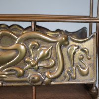 Townshends. Birmingham Brassfounders. An Arts & Crafts Revolving Tripod Magazine Rack - Thumbnail 10