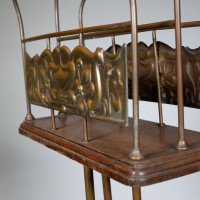 Townshends. Birmingham Brassfounders. An Arts & Crafts Revolving Tripod Magazine Rack - Thumbnail 11