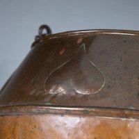 An Arts & Crafts Copper Coal Bucket with Stylized Heart Decoration - Thumbnail 11