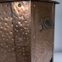 Arts & Crafts Glasgow School Copper Coal Box with Floral Decoration - Thumbnail 11
