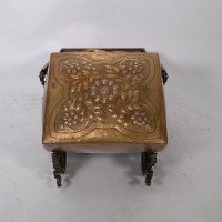 Dr. C. Dresser Attributed, for Benham & Froud a Brass & Wrought Iron Coal Box - Thumbnail 4