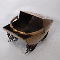 Dr. C. Dresser Attributed, for Benham & Froud a Brass & Wrought Iron Coal Box - Thumbnail 8